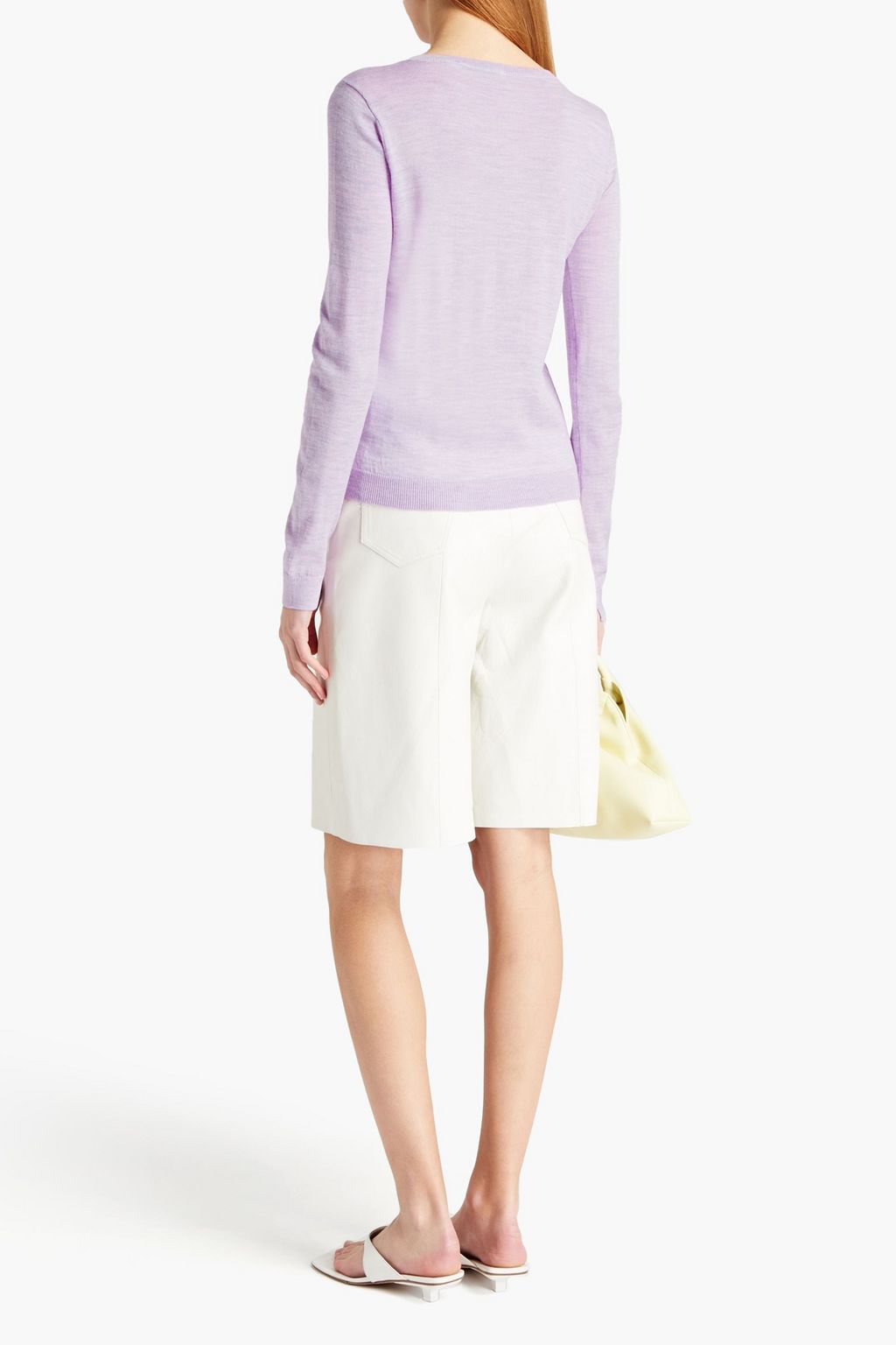 GESTUZ Mélange wool cardigan