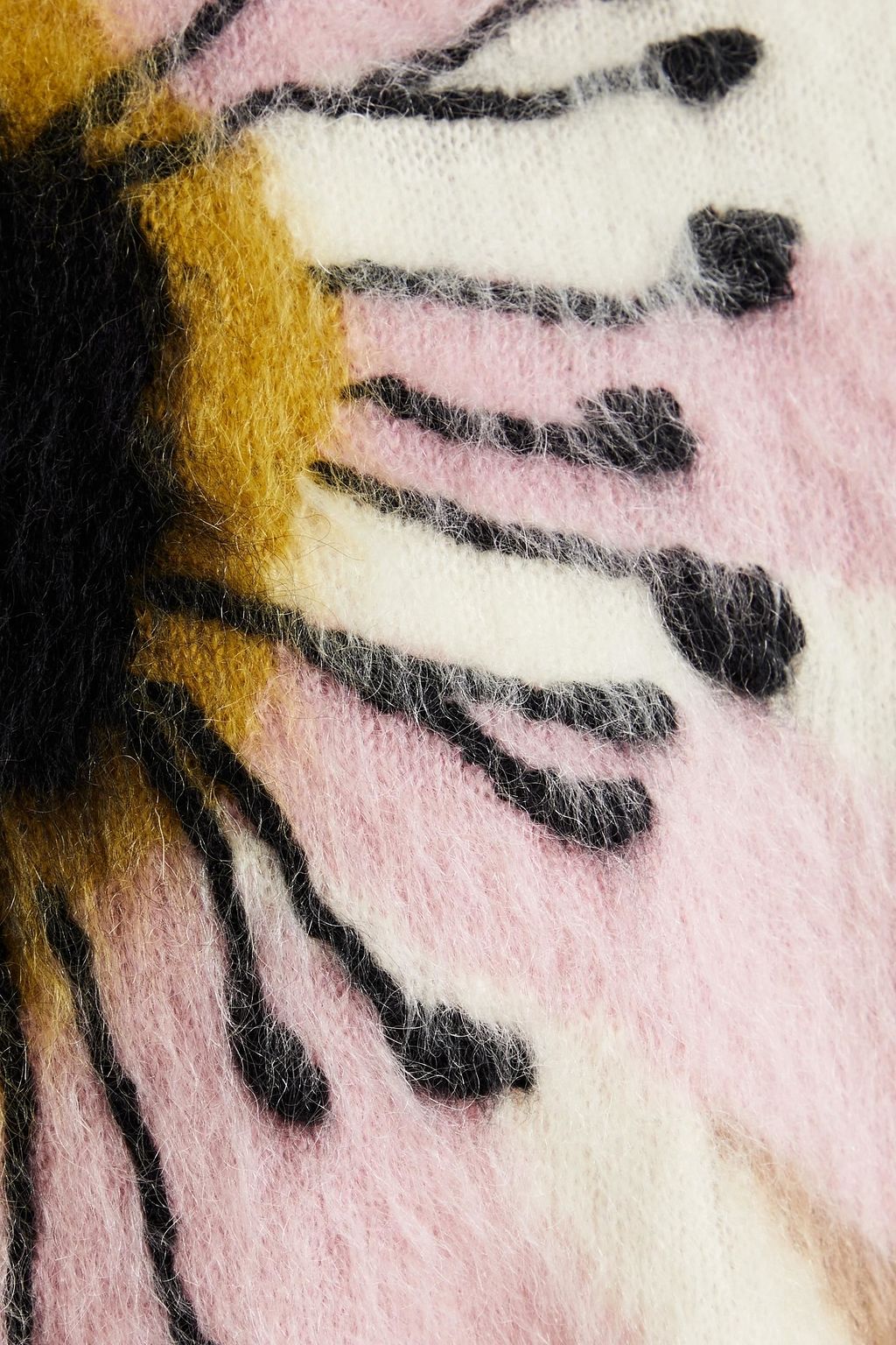 VALENTINO GARAVANI Embroidered intarsia mohair-blend sweater