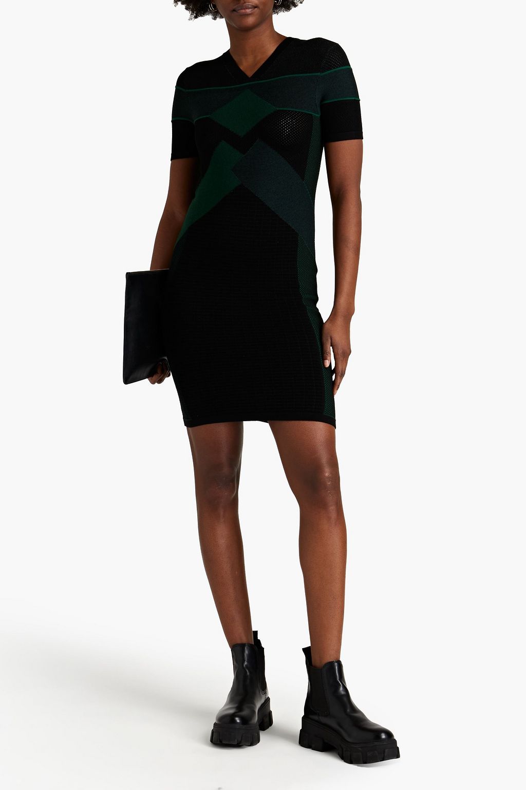 KENZO Jacquard-knit mini dress