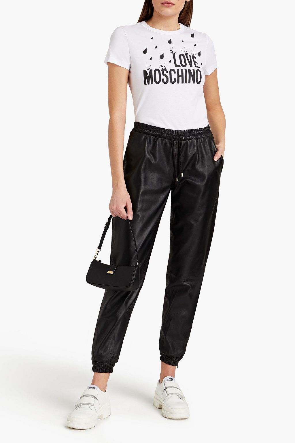 LOVE MOSCHINO Printed cotton-jersey T-shirt
