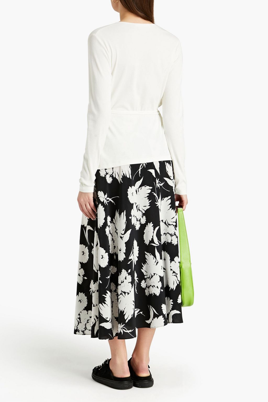SAMSØE Φ SAMSØE Sarai ribbed organic cotton-blend jersey wrap top