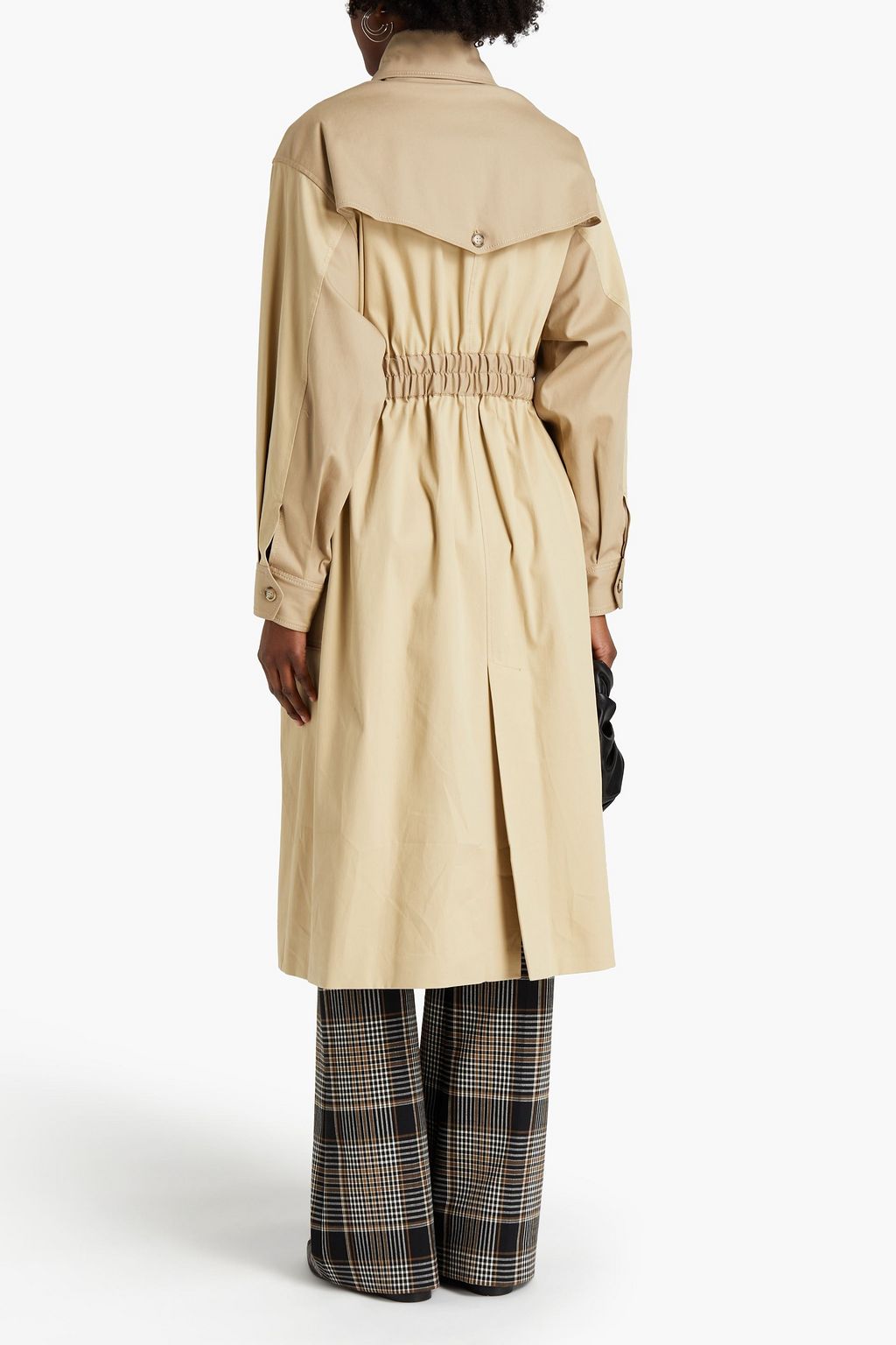 BA&SH Alexi belted cotton-blend trench coat