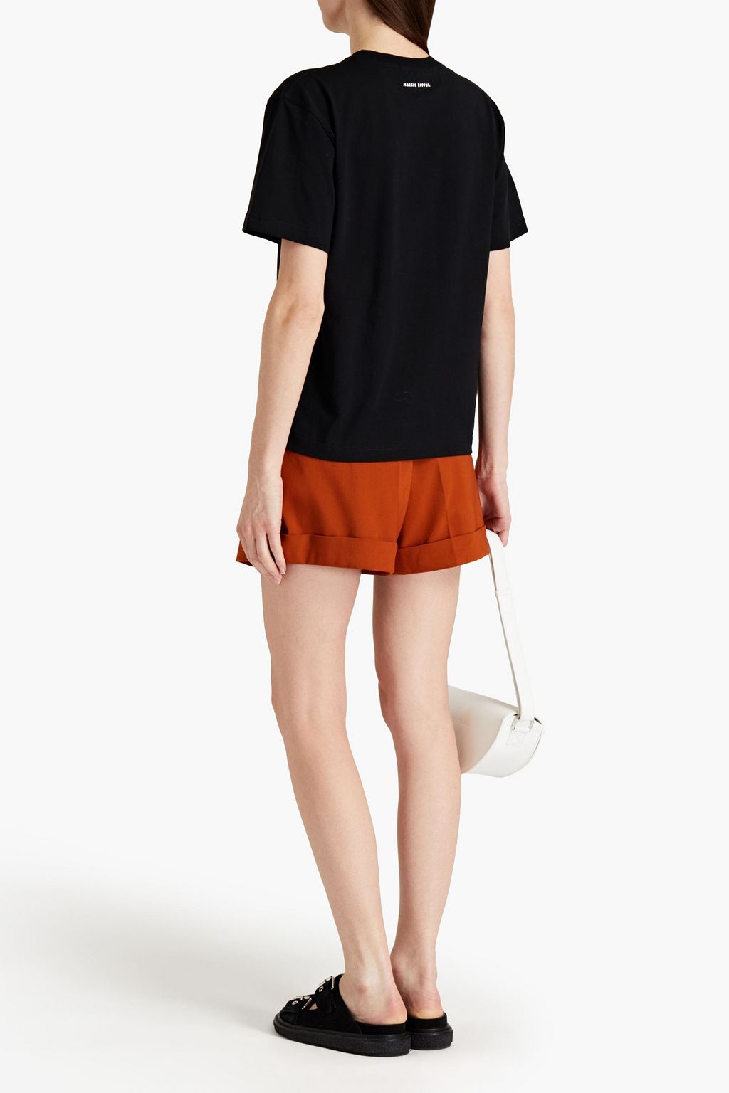 MARKUS LUPFER Embroidered printed organic cotton-jersey T-shirt