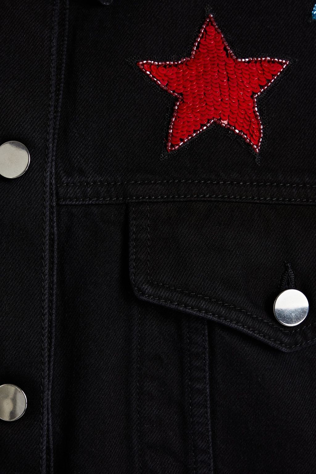 VALENTINO GARAVANI Embellished denim jacket