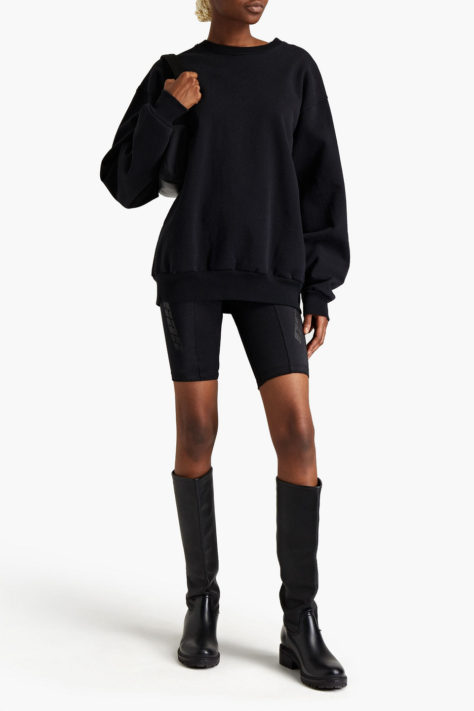 Yeezy Printed Satin-jersey Shorts In Black