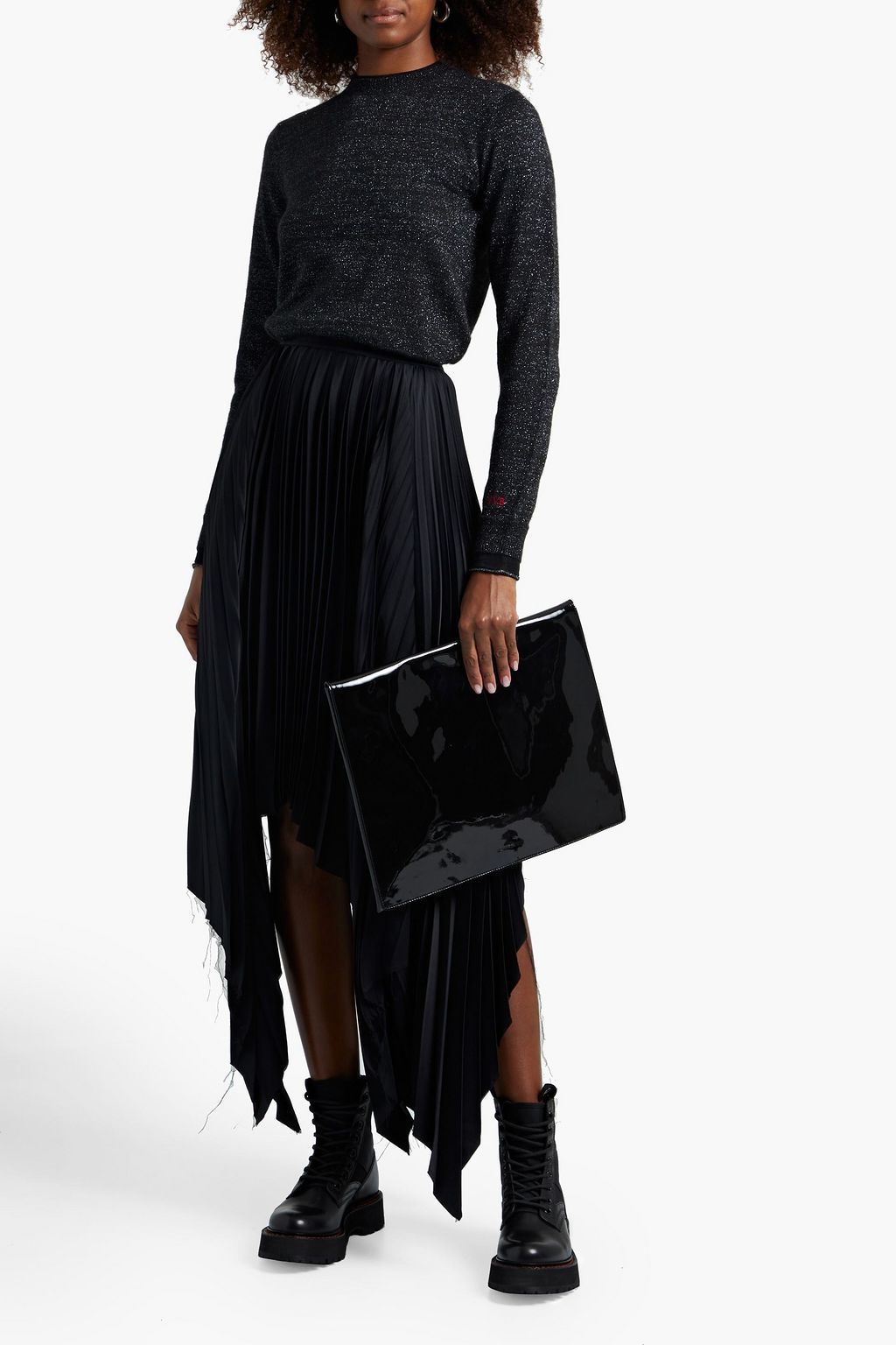 VICTORIA, VICTORIA BECKHAM Metallic knitted sweater
