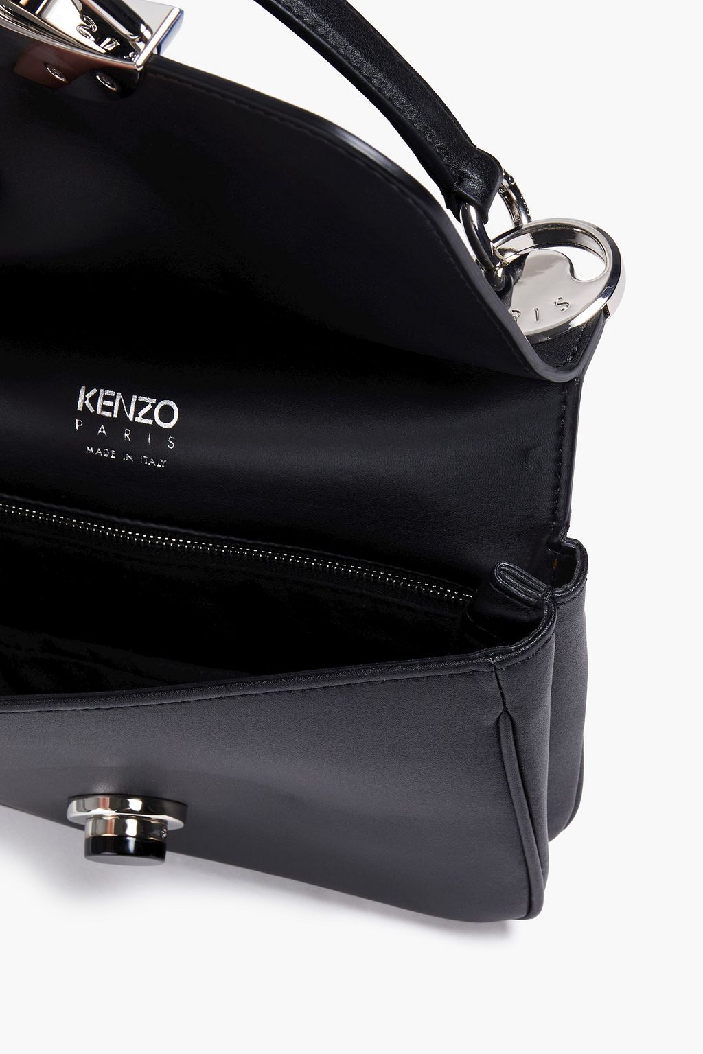 KENZO Schultertasche aus Leder mit Verzierung