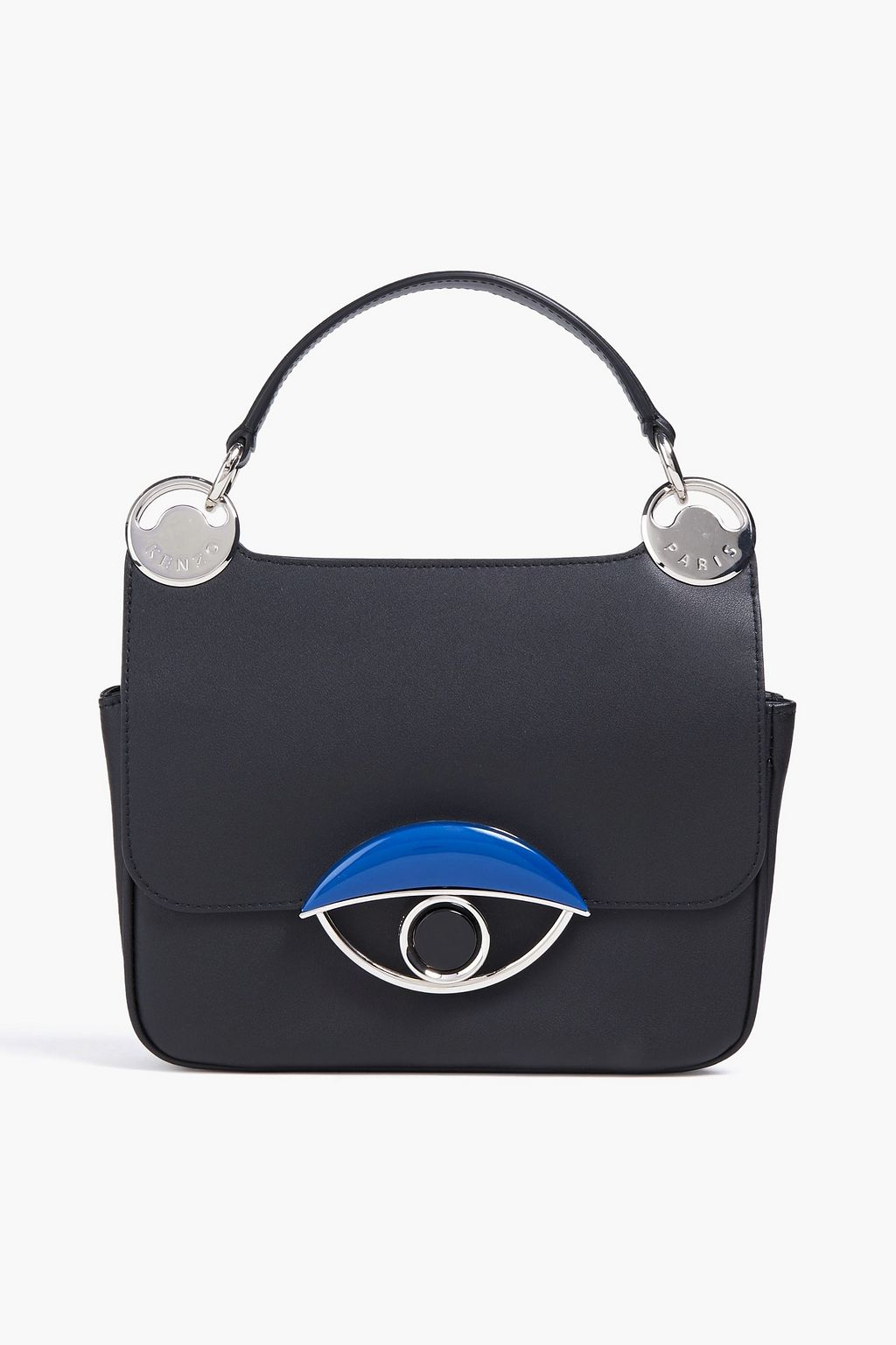 KENZO Schultertasche aus Leder mit Verzierung