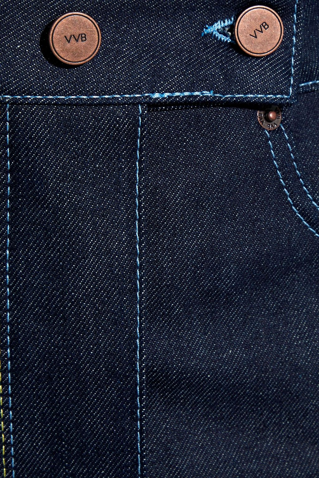 VICTORIA, VICTORIA BECKHAM Denim mini skirt