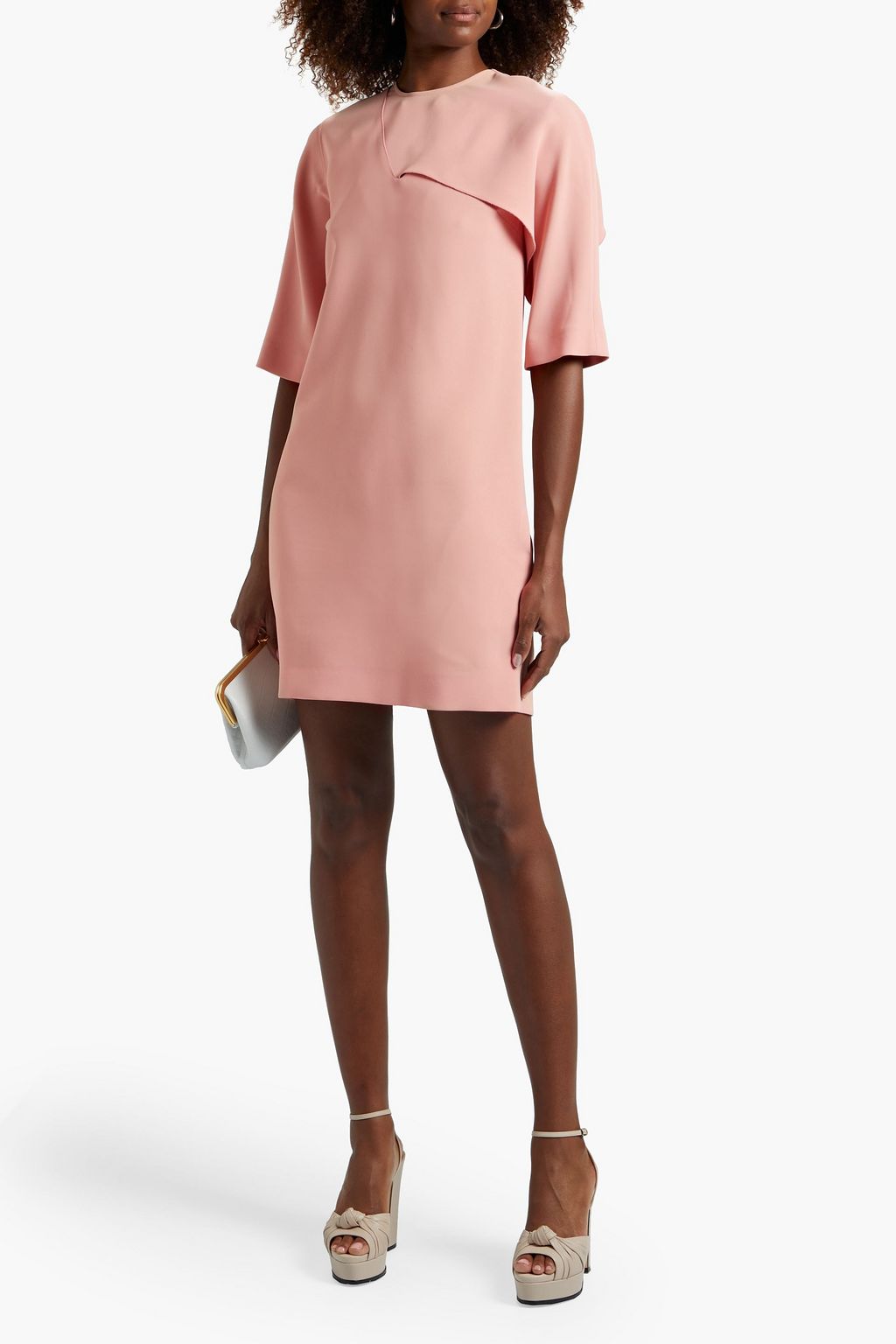 VICTORIA, VICTORIA BECKHAM Cutout crepe mini dress