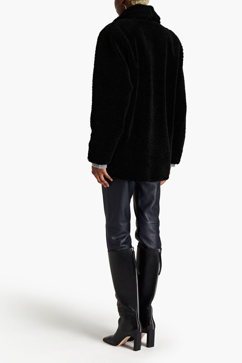 BA&SH Welli faux shearling coat