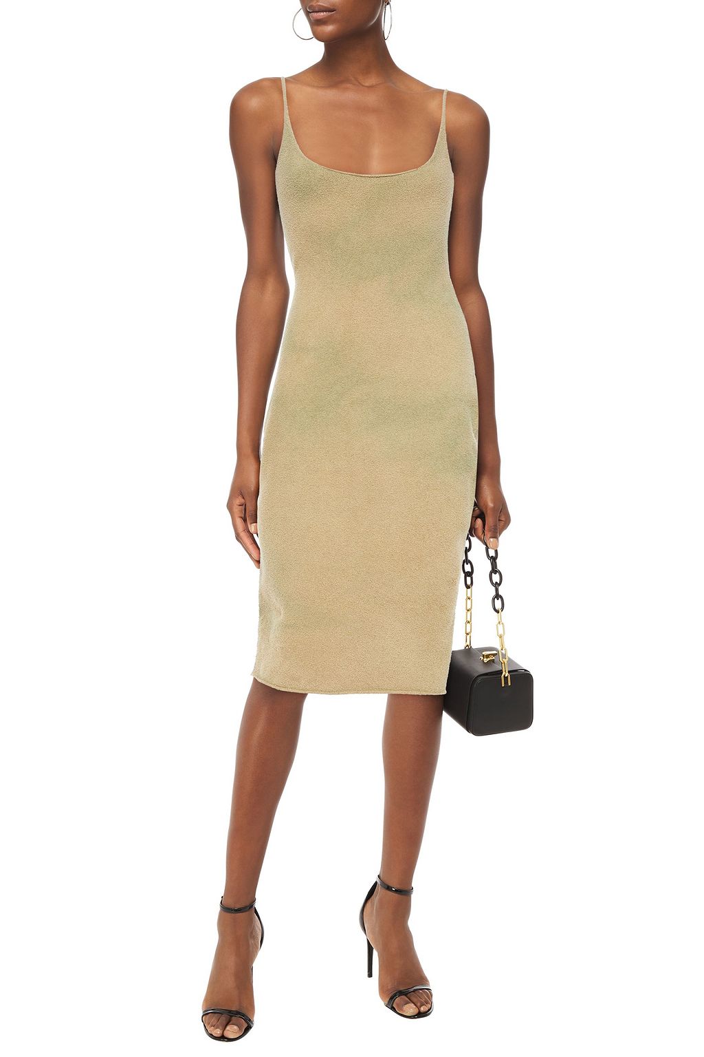 YEEZY Bouclé-knit midi dress