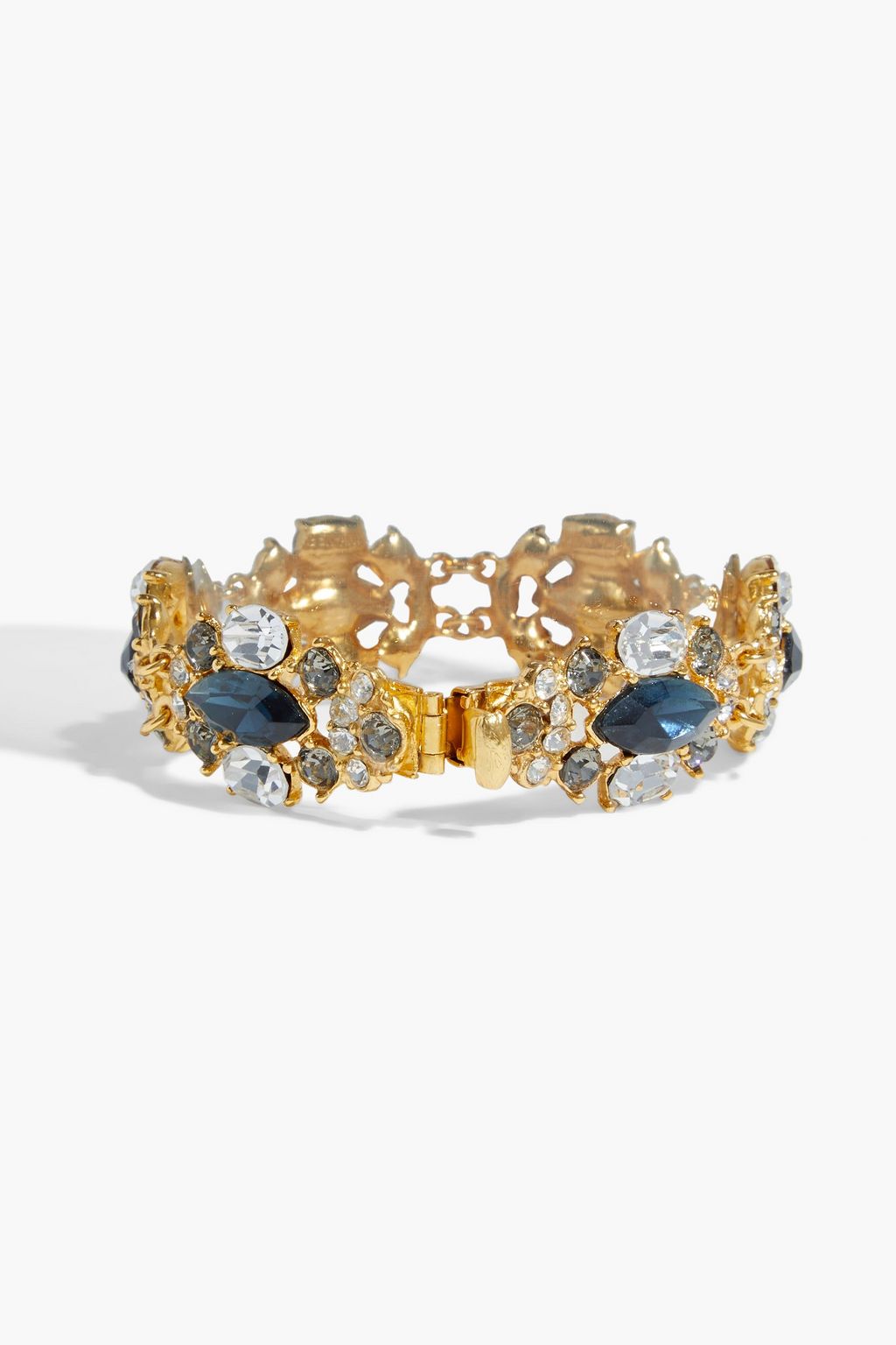 BEN-AMUN 24-karat gold-plated crystal bracelet
