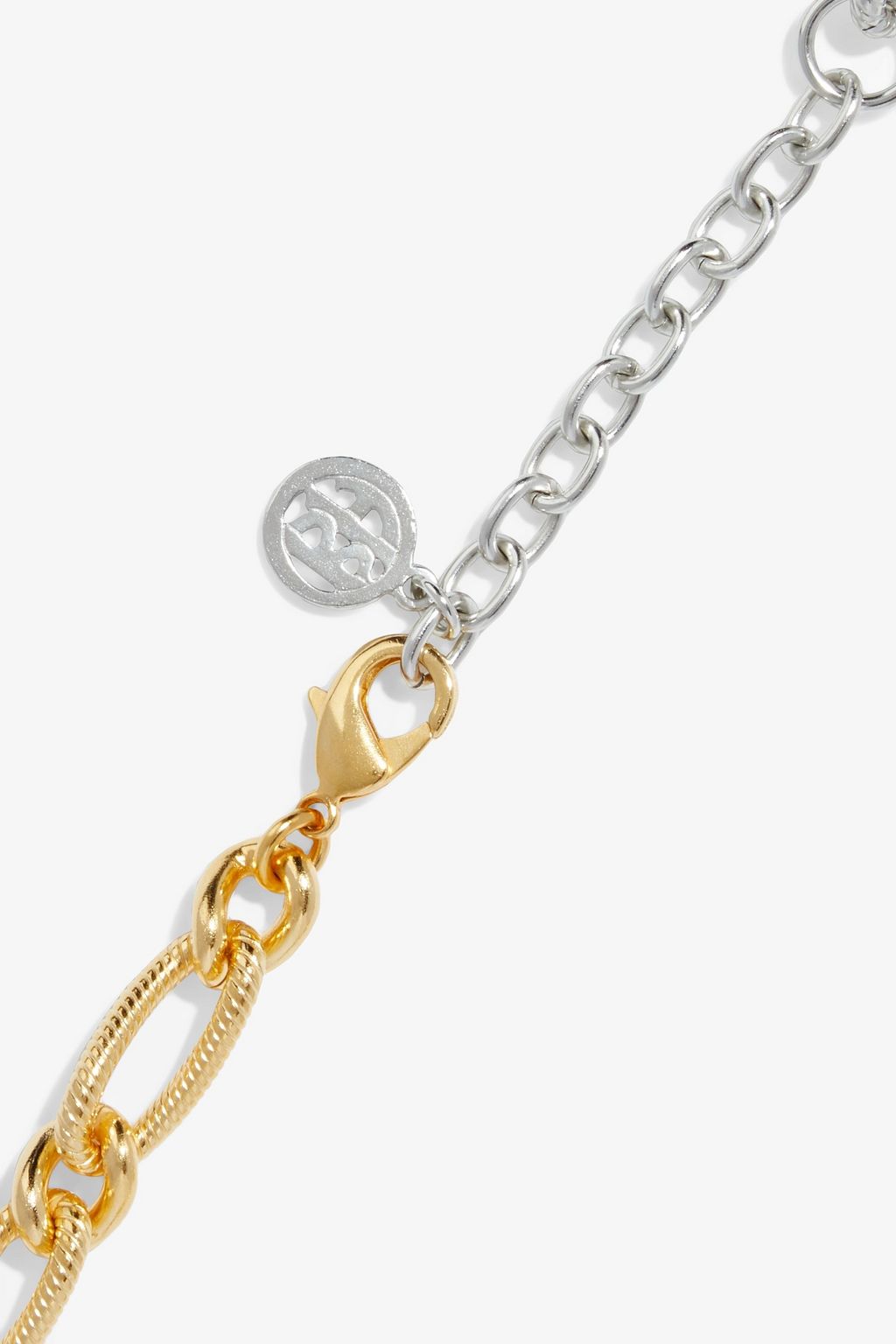 BEN-AMUN 24-karat gold-plated and silver-plated necklace