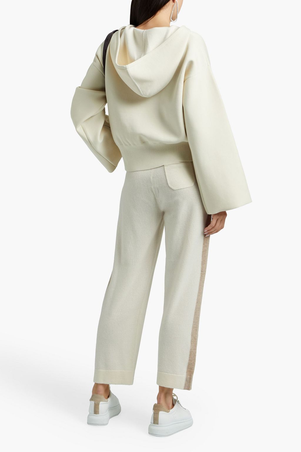 CHINTI & PARKER Striped cashmere track pants