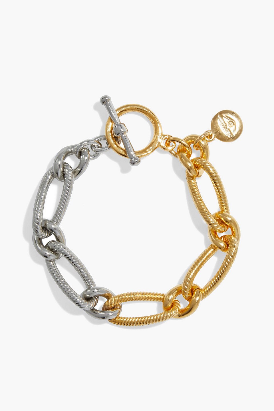 Ben-Amun 24-karat gold and silver plated bracelet