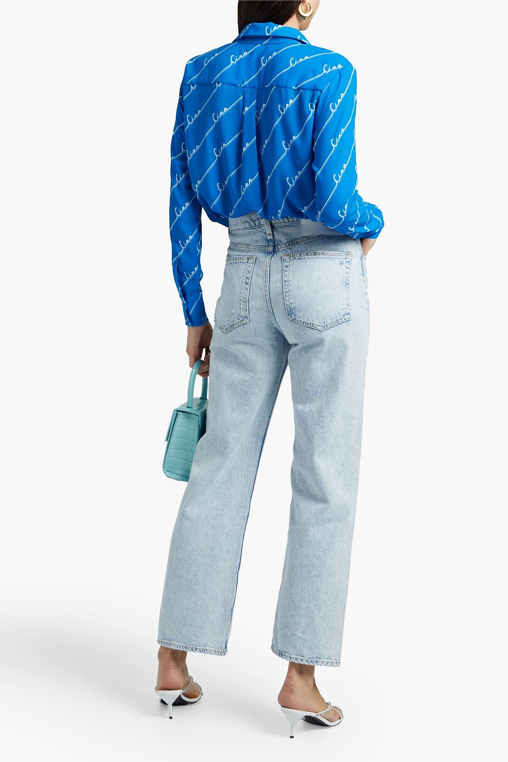 CHINTI & PARKER Printed crepe shirt