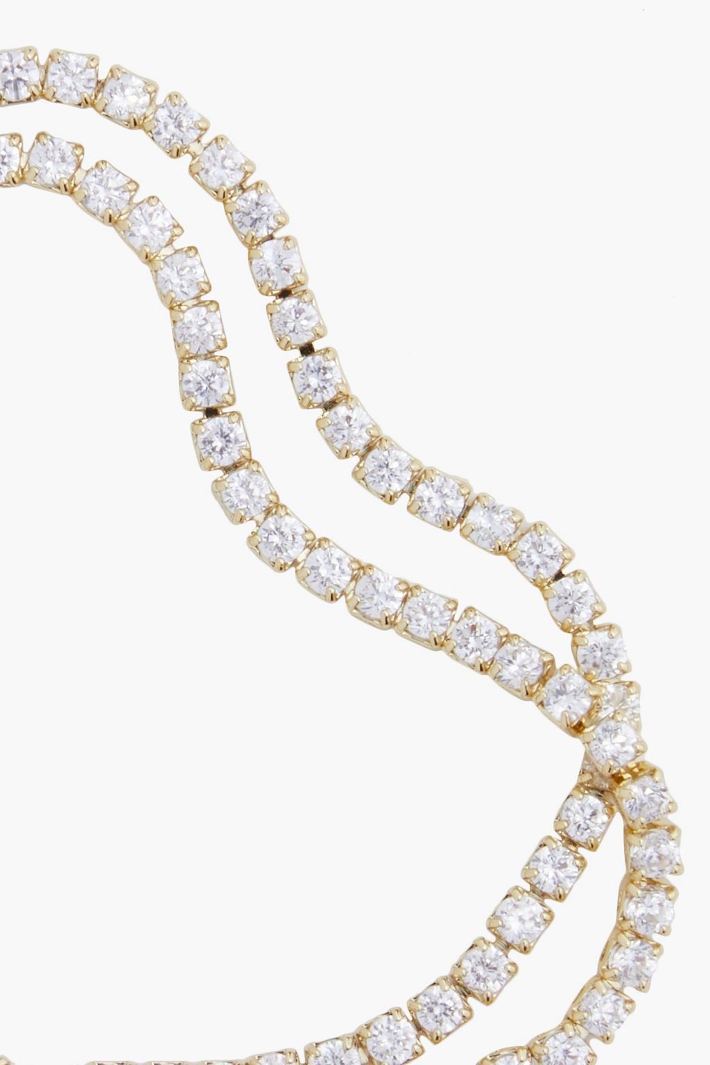 CZ BY KENNETH JAY LANE Gold-tone crystal bracelet