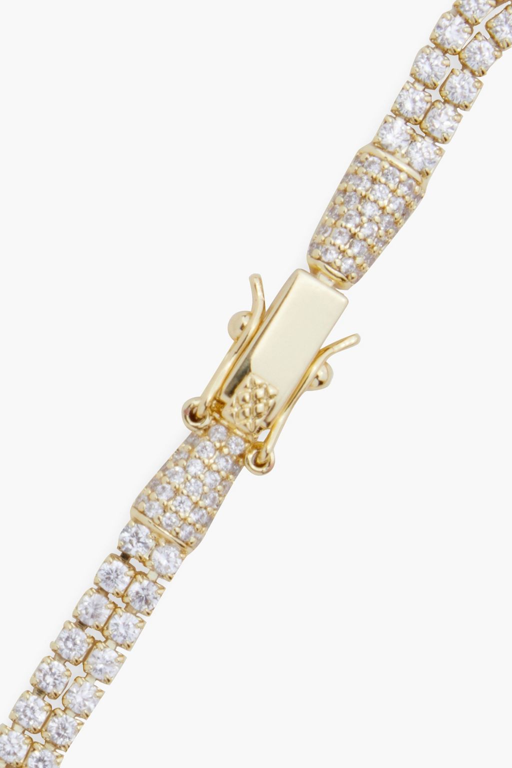CZ BY KENNETH JAY LANE Gold-tone crystal bracelet