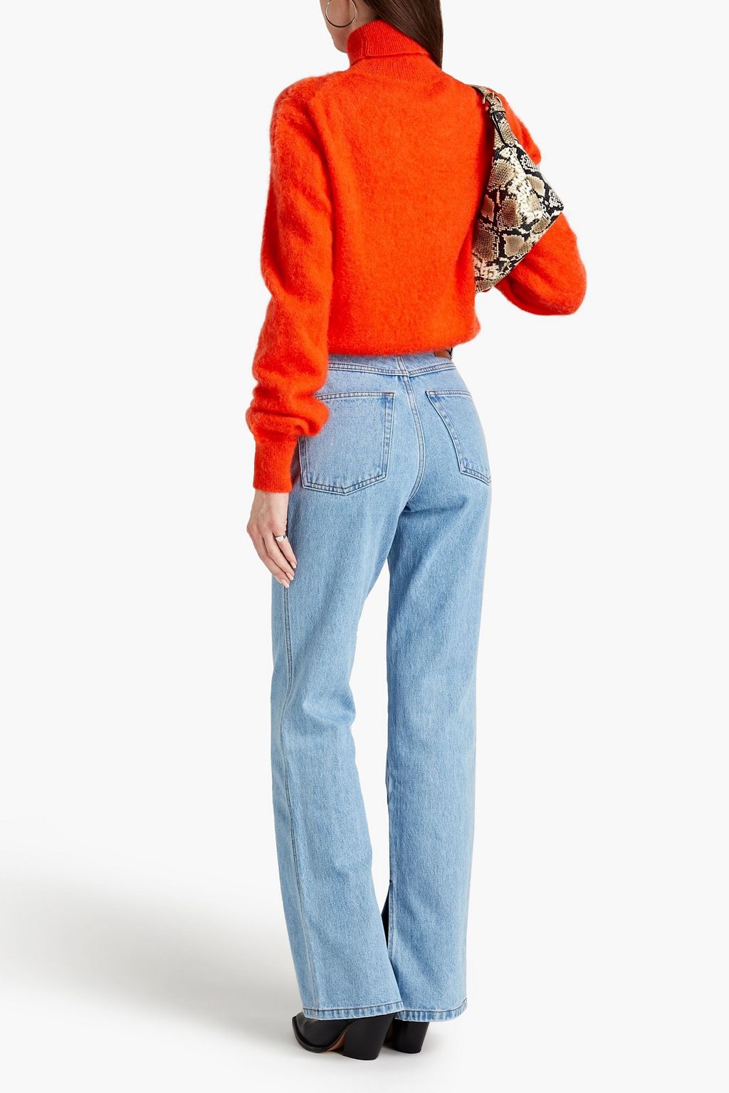 RABANNE Mohair-blend turtleneck sweater