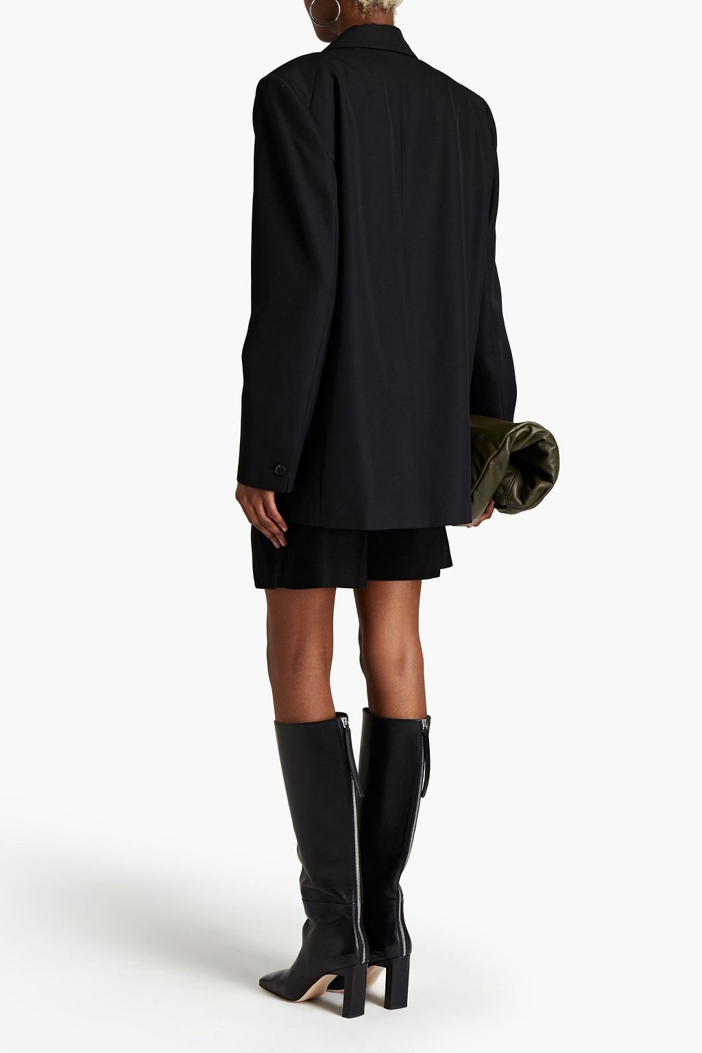 BA&SH Wool-blend crepe blazer