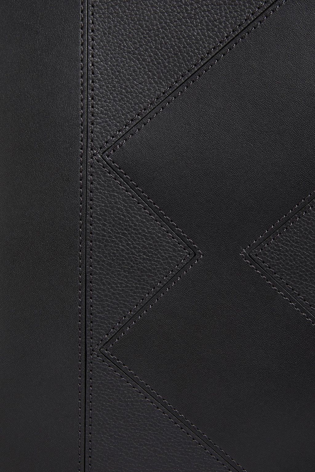 KENZO Smooth and pebbled-leather tote