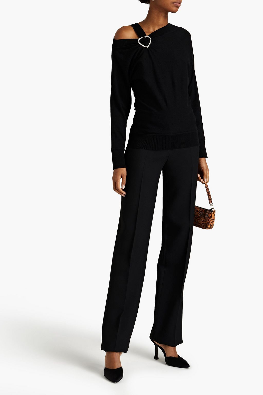 LOVE MOSCHINO Embellished knitted sweater