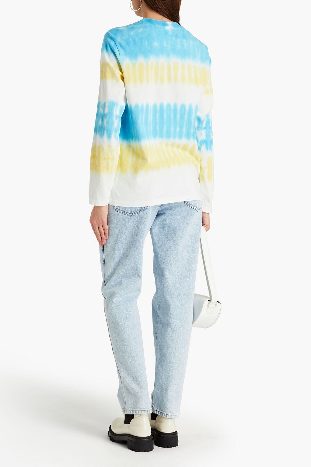 RE/DONE BY HANES 50s tie-dyed cotton-jersey top