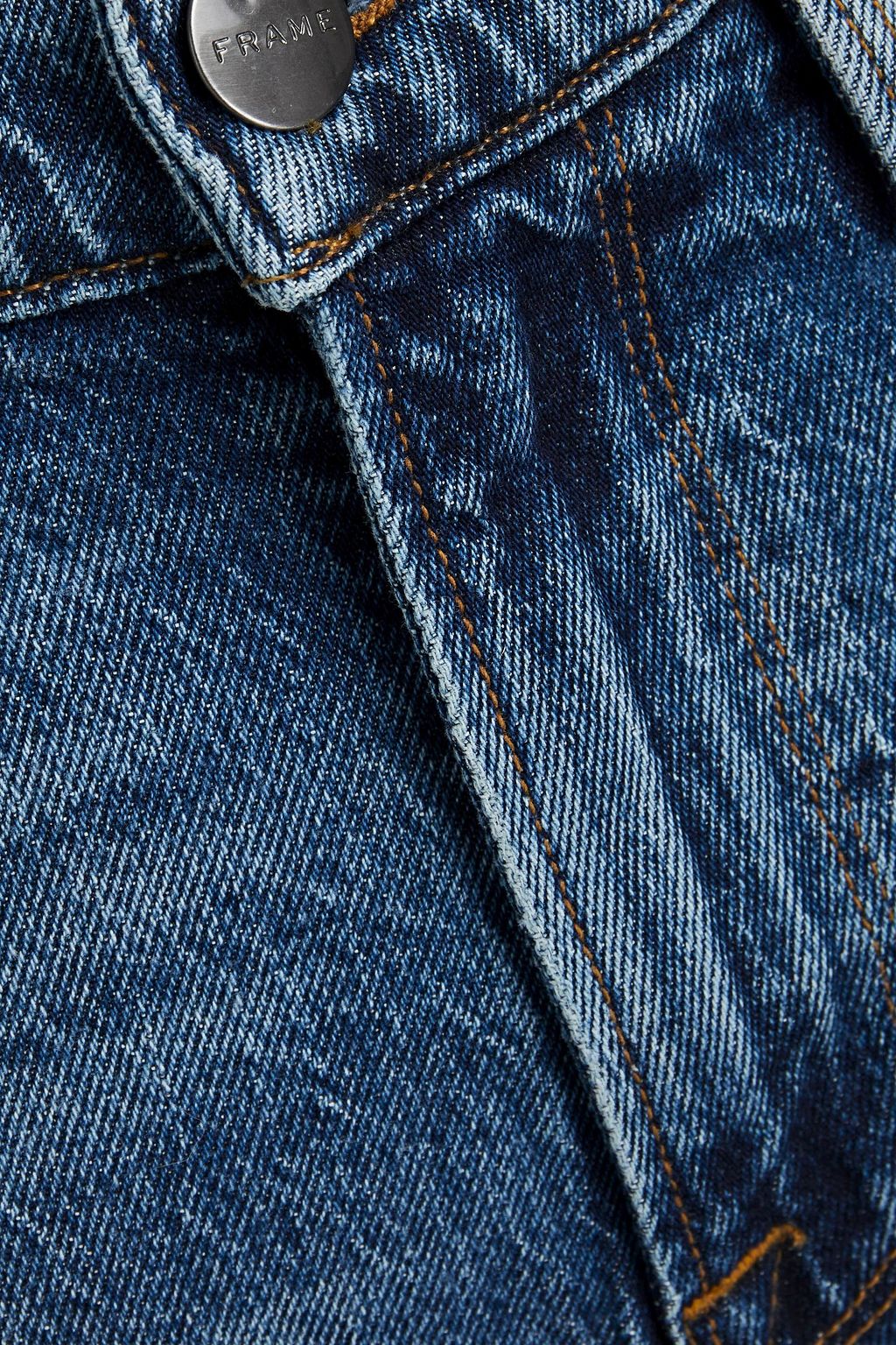 FRAME Skinny-fit distressed denim jeans