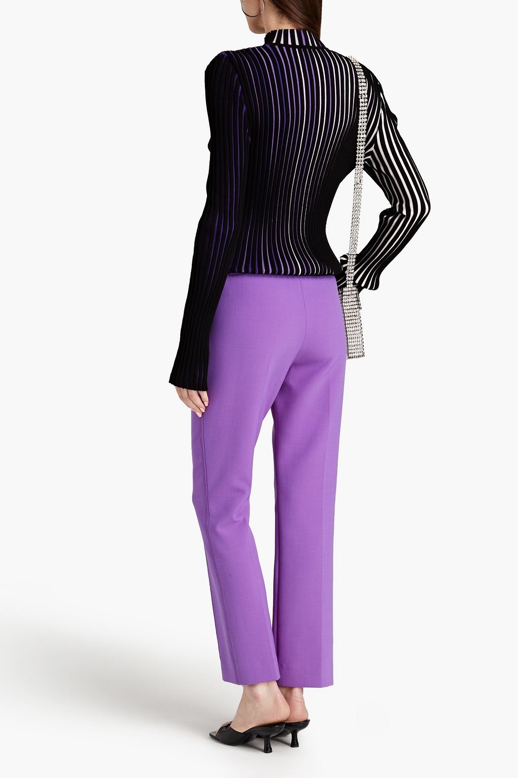 RABANNE Ribbed cotton sweater