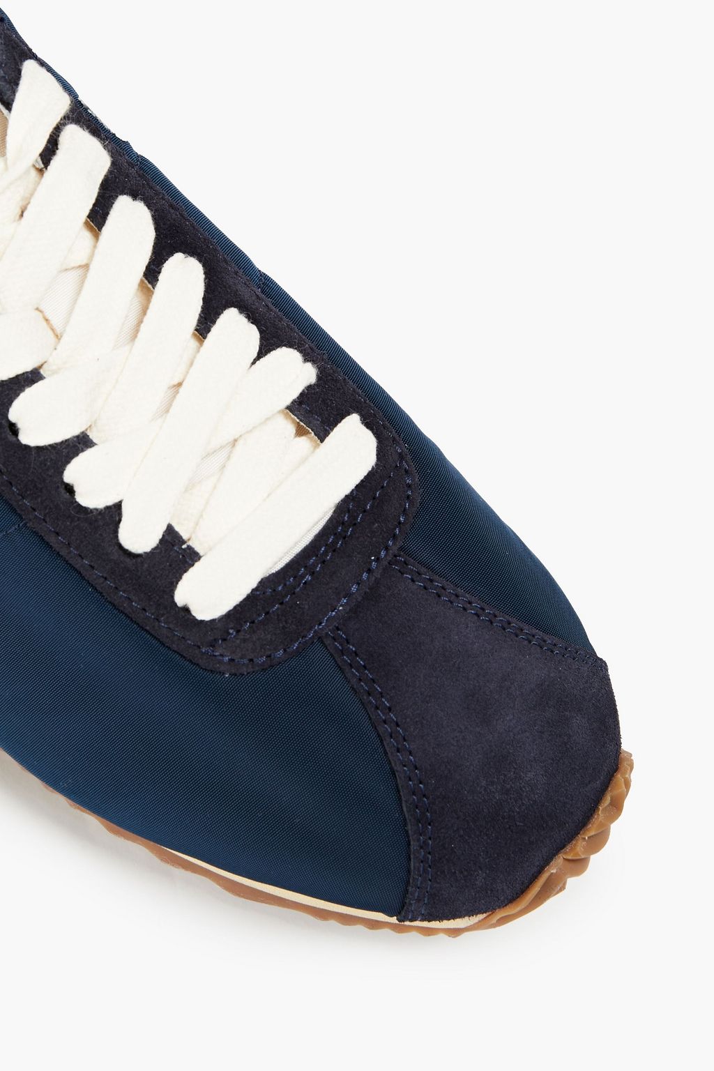 RE/DONE 70s Runner suede-trimmed shell sneakers