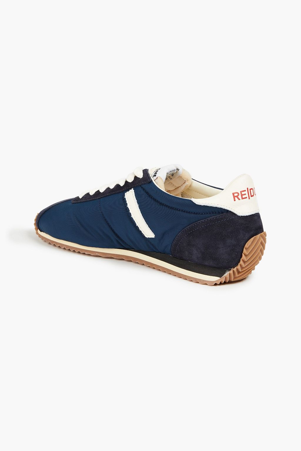 RE/DONE 70s Runner suede-trimmed shell sneakers