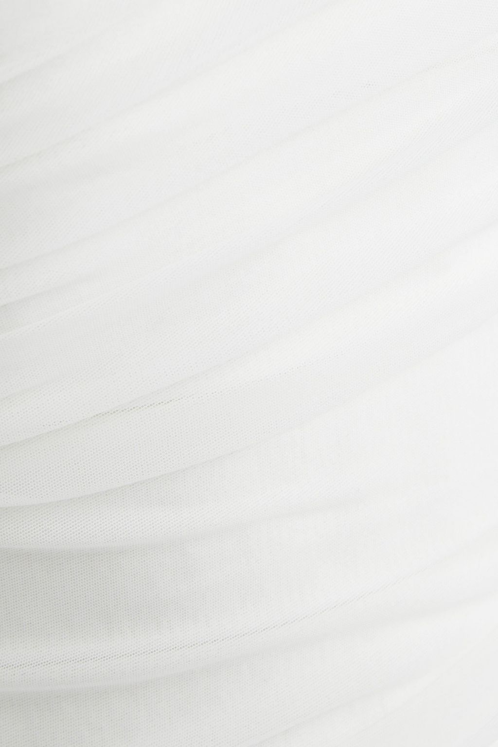 HERVÉ LÉGER Tulle-paneled ruched bandage mini dress