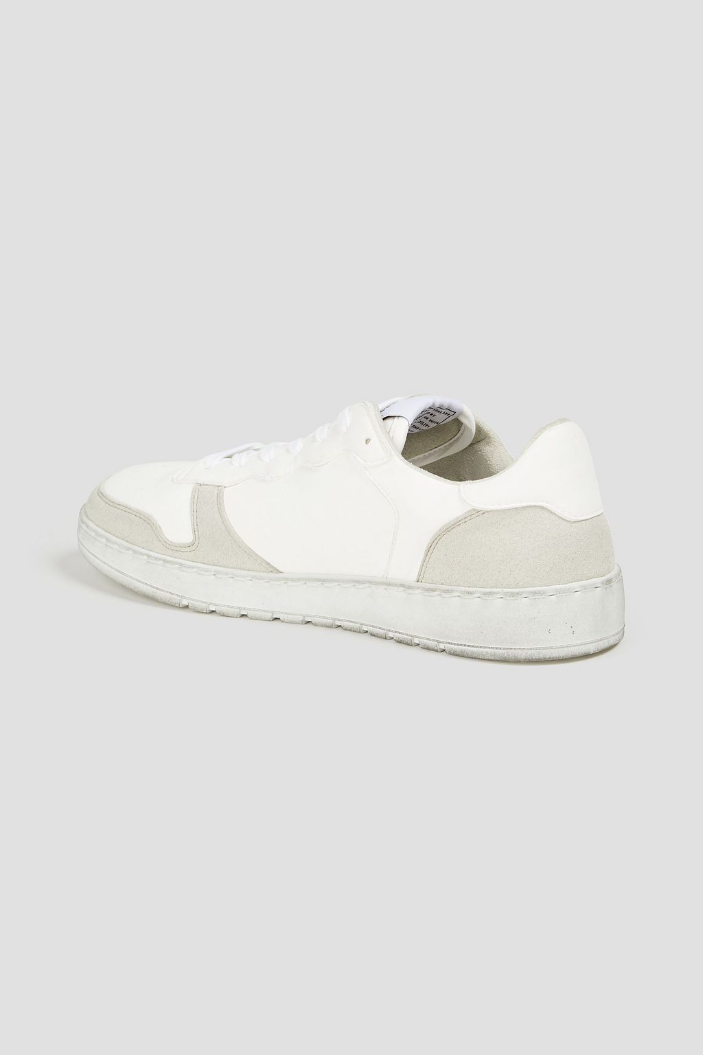 RE/DONE 80s Basketball suede-trimmed leather sneakers