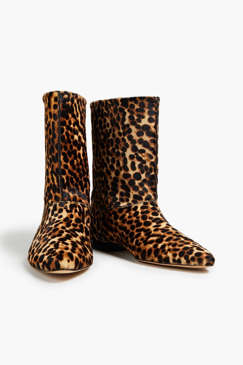 KENZO K-Line leopard-print calf hair ankle boots