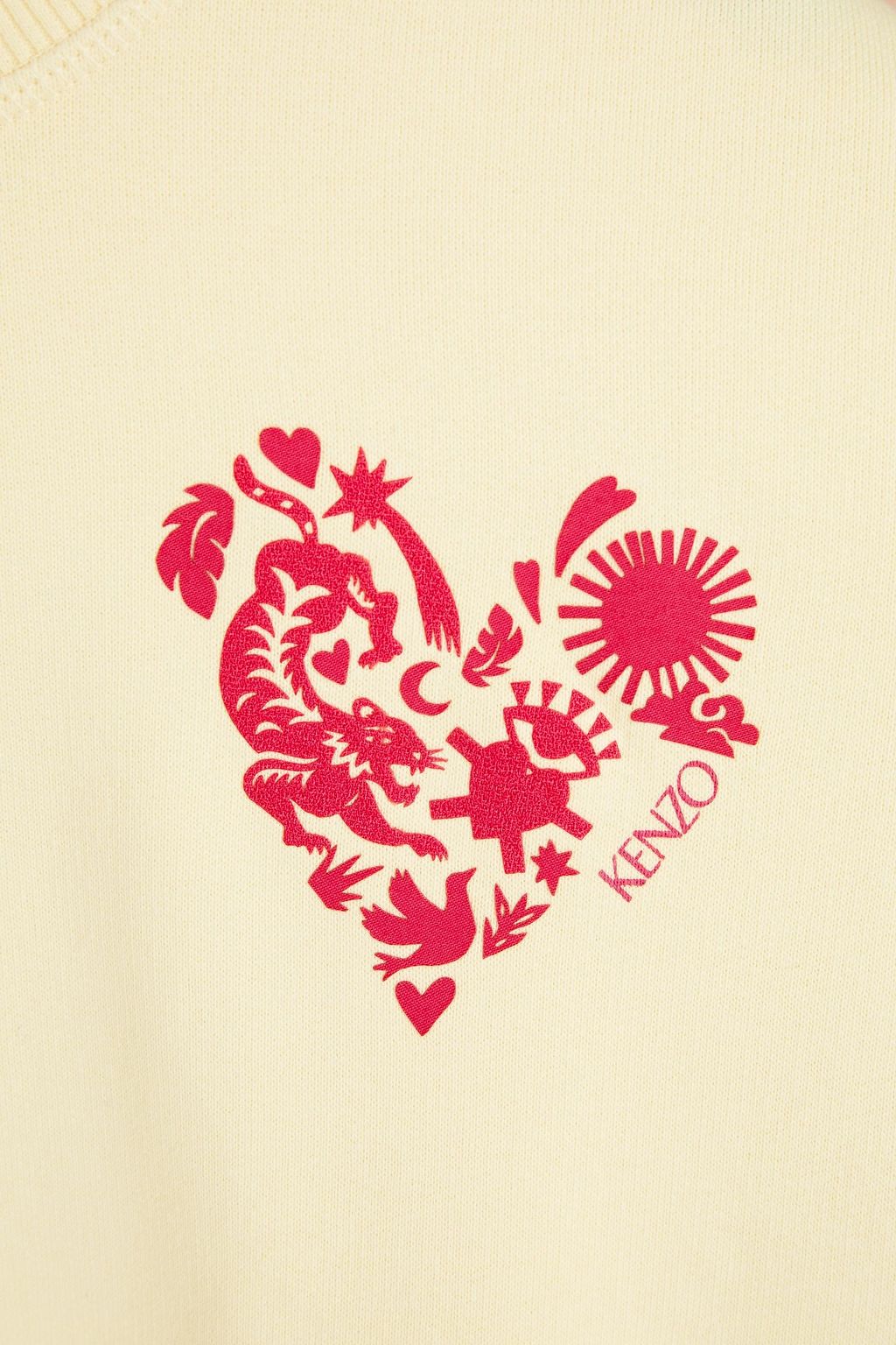 KENZO Oversized printed French cotton-terry sweatshirt