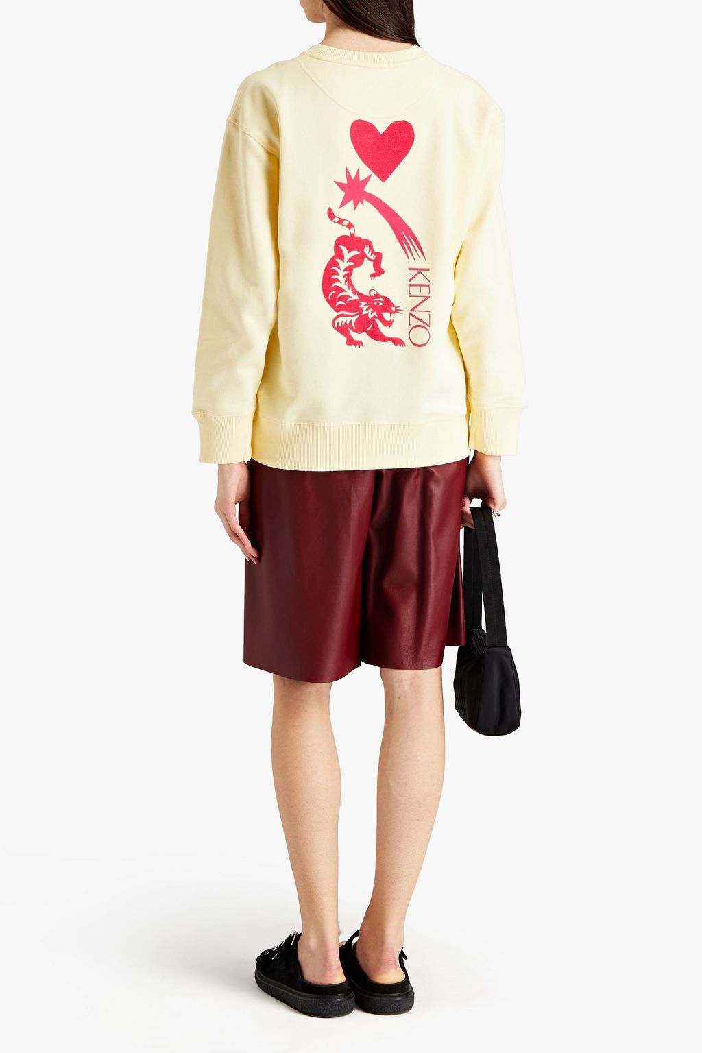 KENZO Oversized printed French cotton-terry sweatshirt