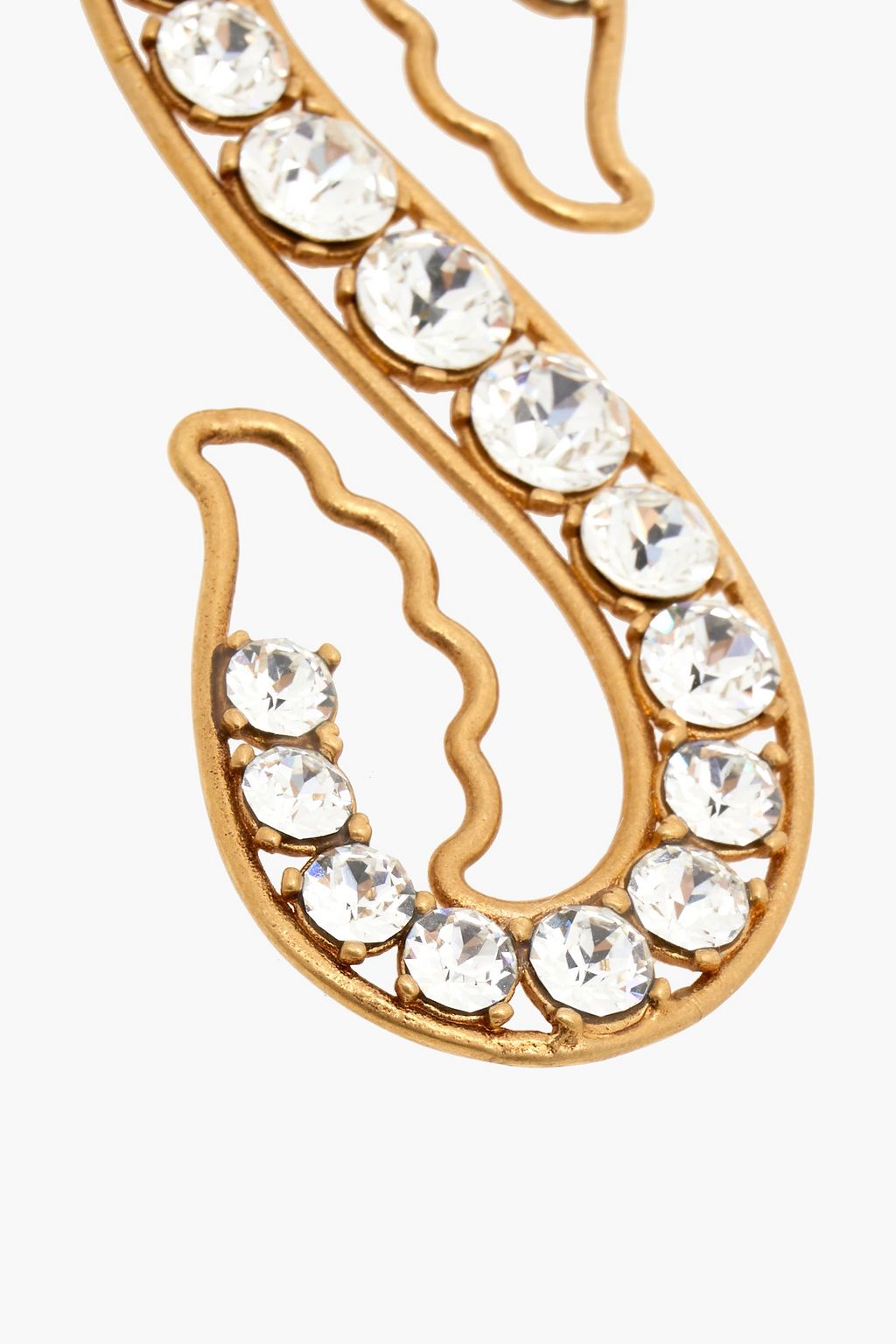 STELLA MCCARTNEY Gold-tone crystal earrings