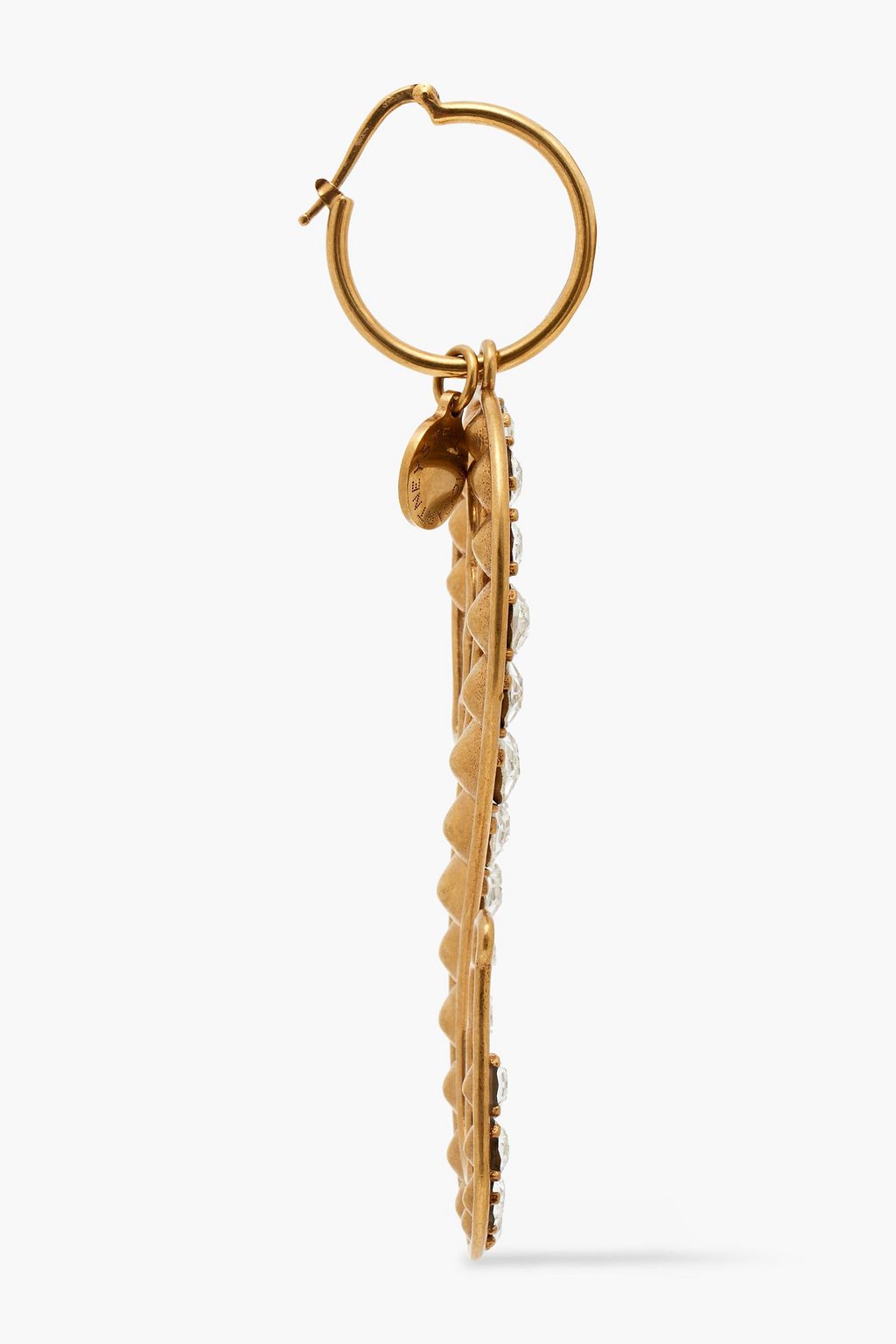 STELLA MCCARTNEY Gold-tone crystal earrings