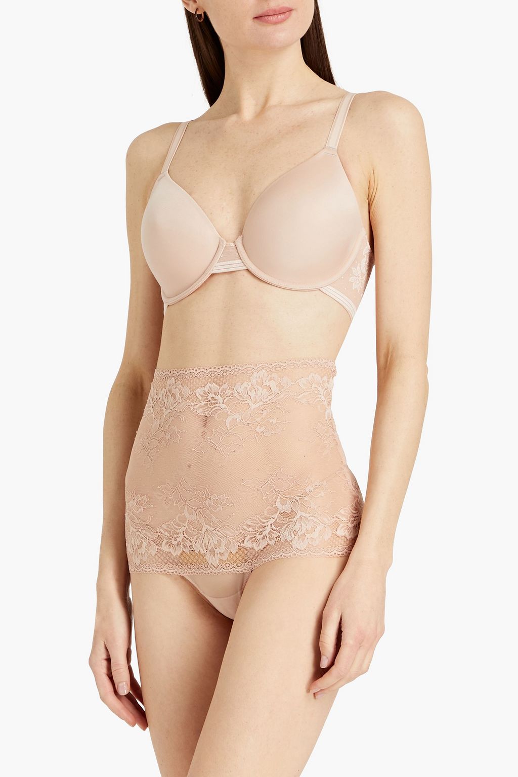 WACOAL Lace to Love high-rise stretch-lace thong