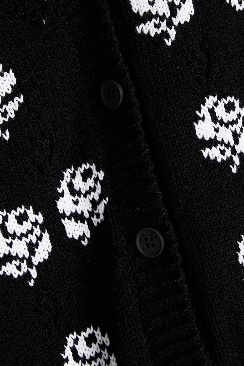 KENZO Floral-jacquard cotton-blend cardigan