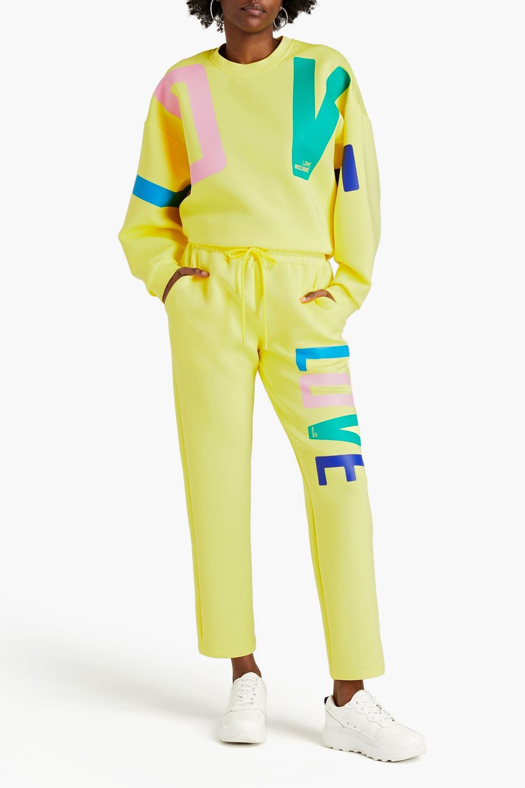 LOVE MOSCHINO Printed scuba sweatshirt