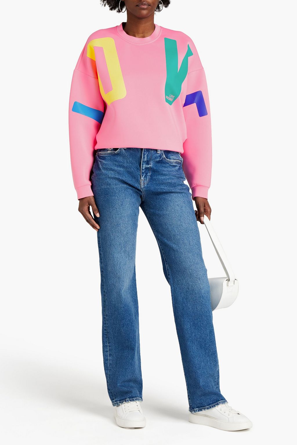 LOVE MOSCHINO Printed scuba sweatshirt