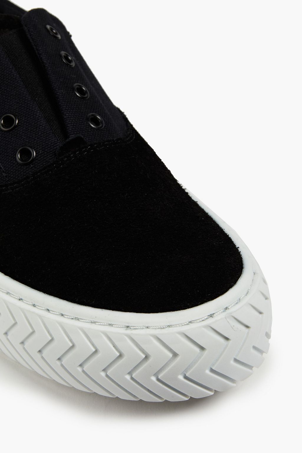 KENZO K-Skate appliquéd suede and canvas sneakers