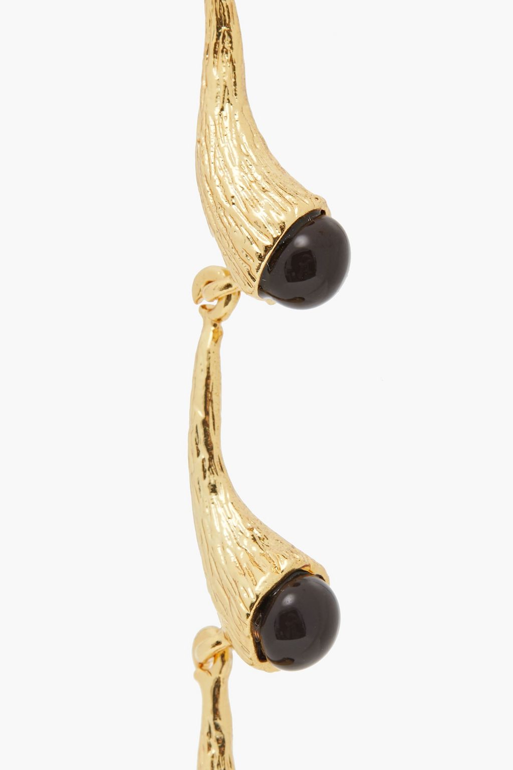 REJINA PYO 24-karat gold-plated enamel earrings