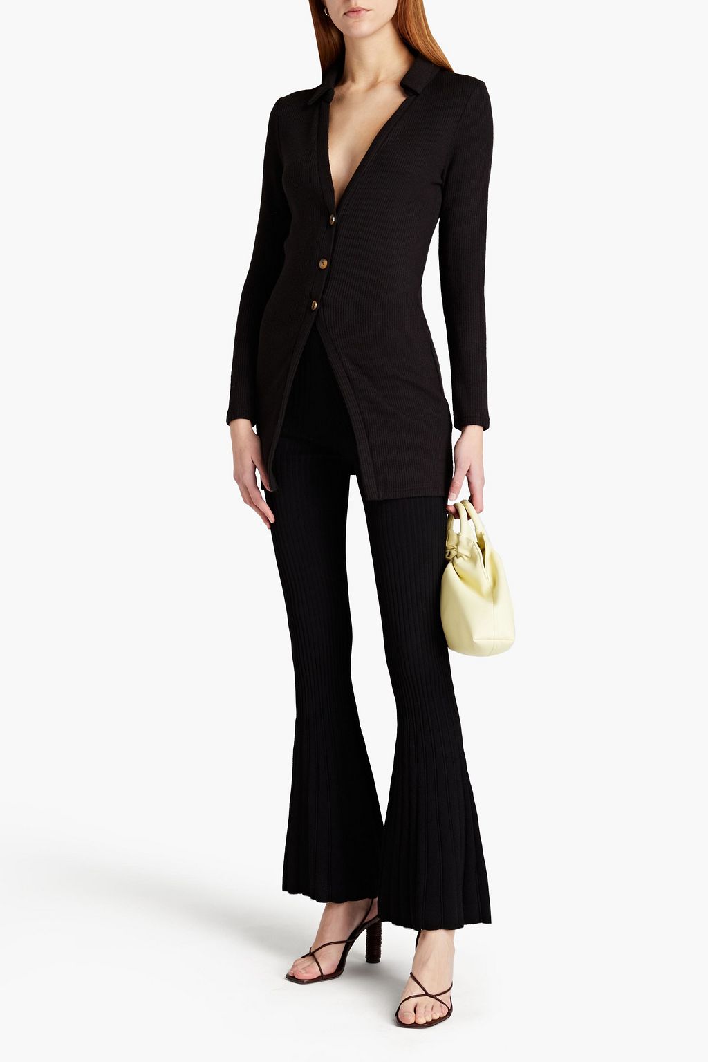 WALTER BAKER Hendrix ribbed-knit cardigan