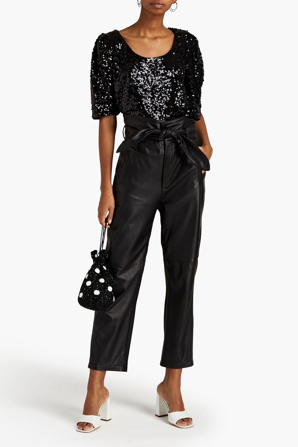 LOVE MOSCHINO Sequined tulle top