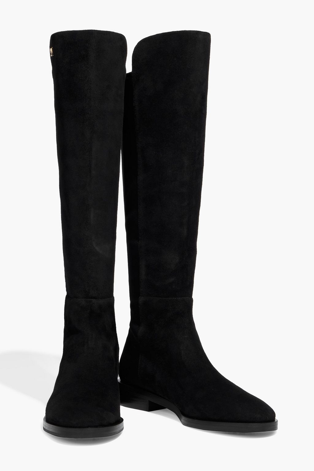 STUART WEITZMAN Keelan microstretch and suede over-the-knee boots
