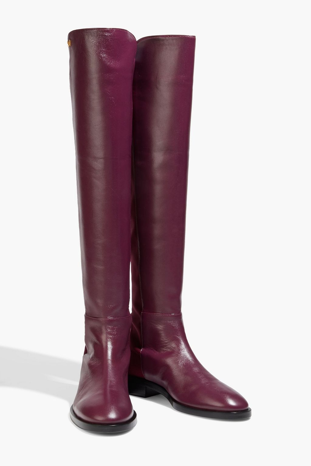 STUART WEITZMAN Keelan Overknees aus Leder und Neopren