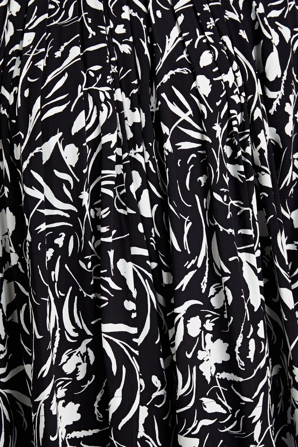 PROENZA SCHOULER Oberteil aus Crêpe mit Falten und Print